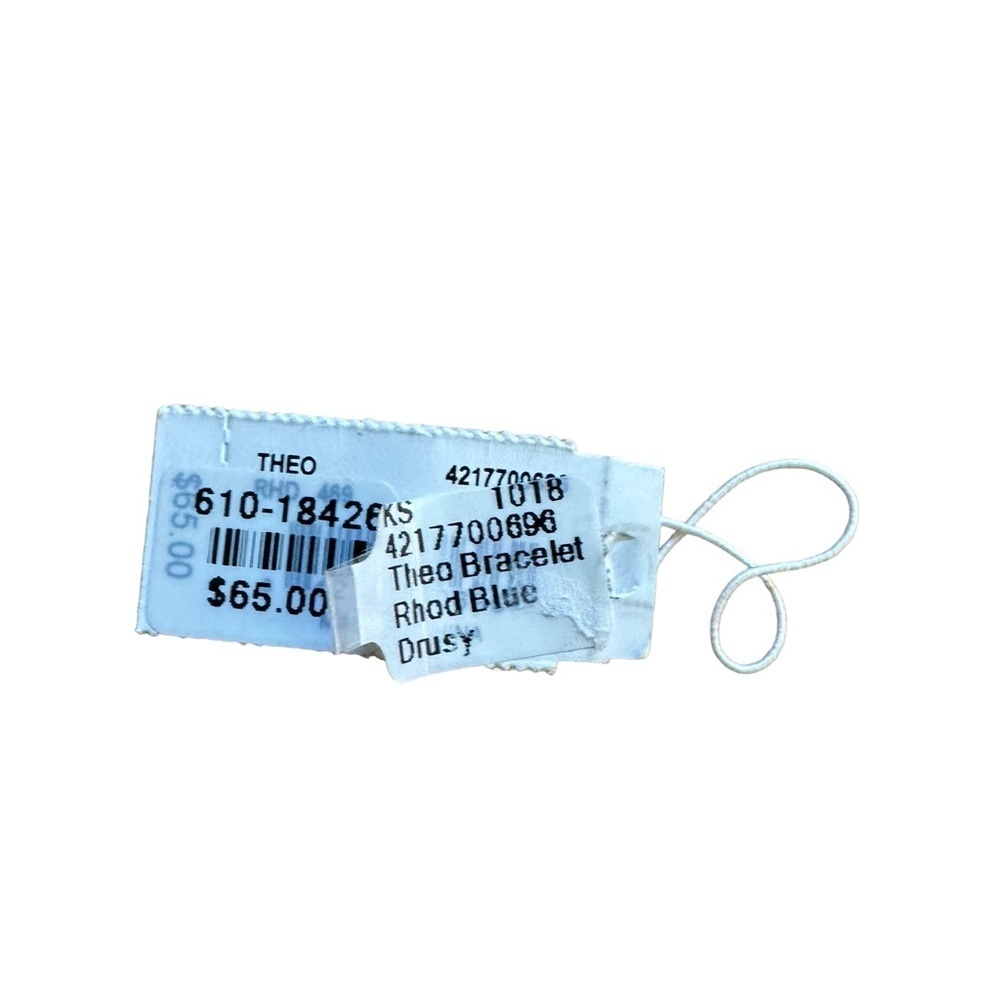 Kendra Scott | Blue Drusy Silver Theo Bracelet - Picture 4 of 6